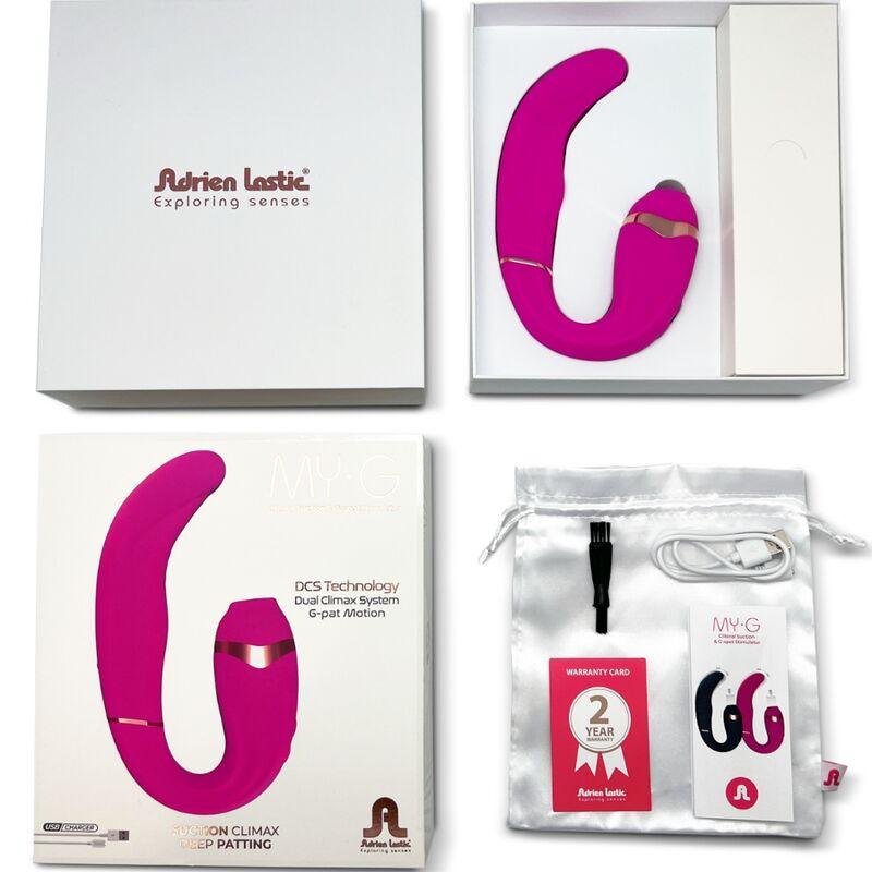 ADRIEN LASTIC - MY·G SUCCIONADOR CLITORIS Y ESTIMULADOR G-SPOT ROSA - Optelum