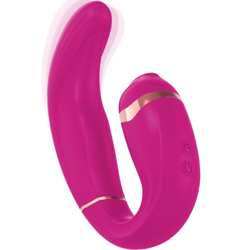 ADRIEN LASTIC - MY·G SUCCIONADOR CLITORIS Y ESTIMULADOR G-SPOT ROSA - Optelum