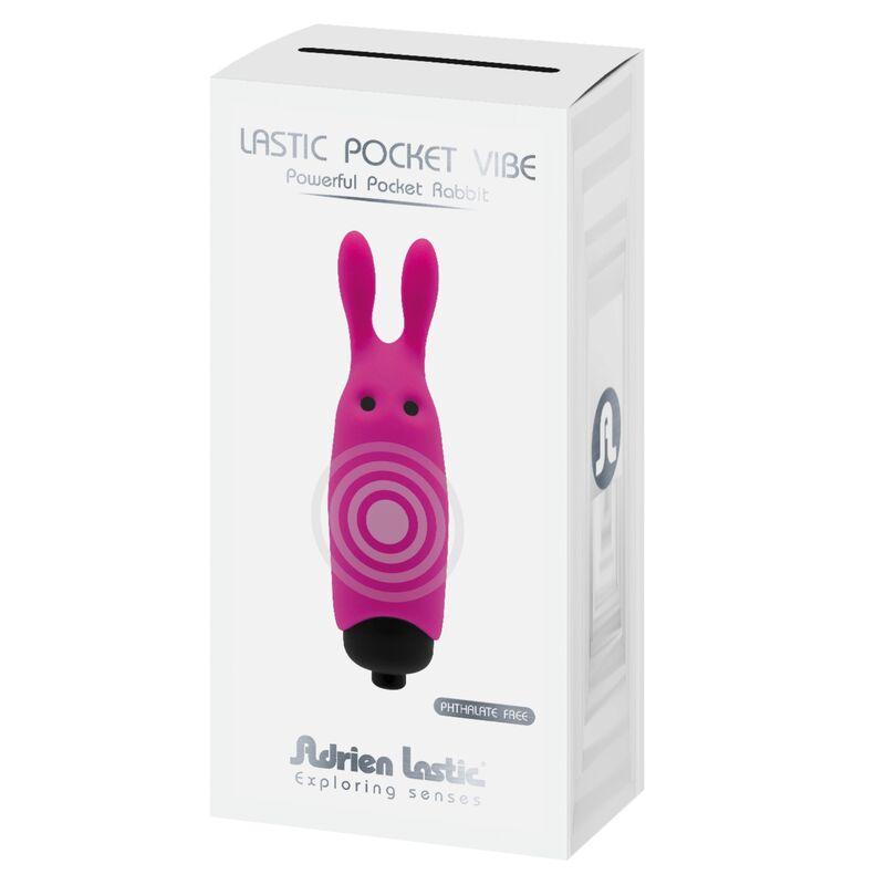 ADRIEN LASTIC - LASTIC POCKET VIBRADOR DE BOLSILLO CONEJO ROSA - Optelum