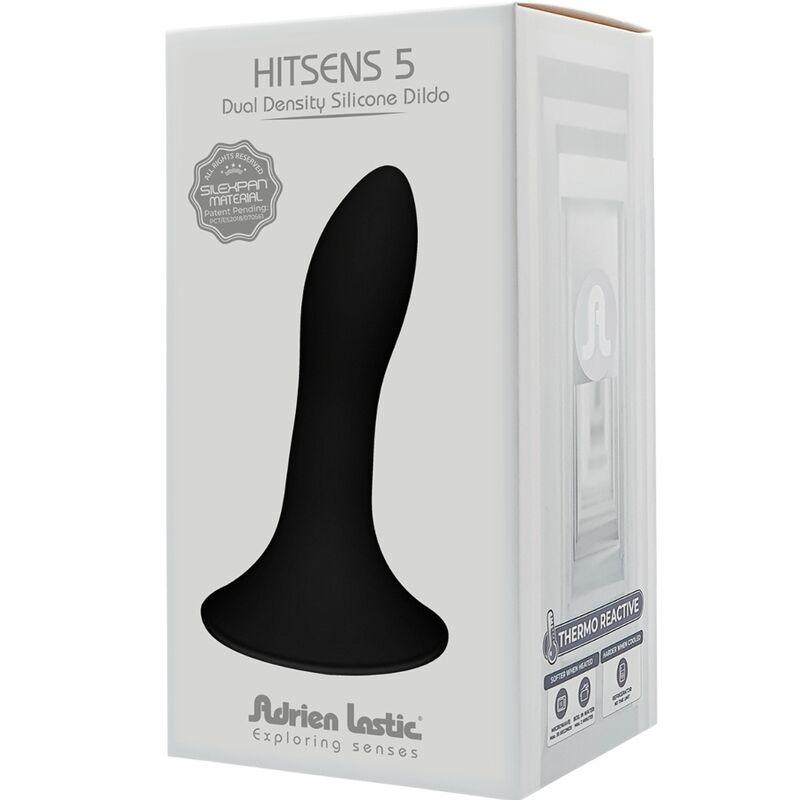ADRIEN LASTIC - HITSENS 5 DILDO SILICONA NEGRO - Optelum