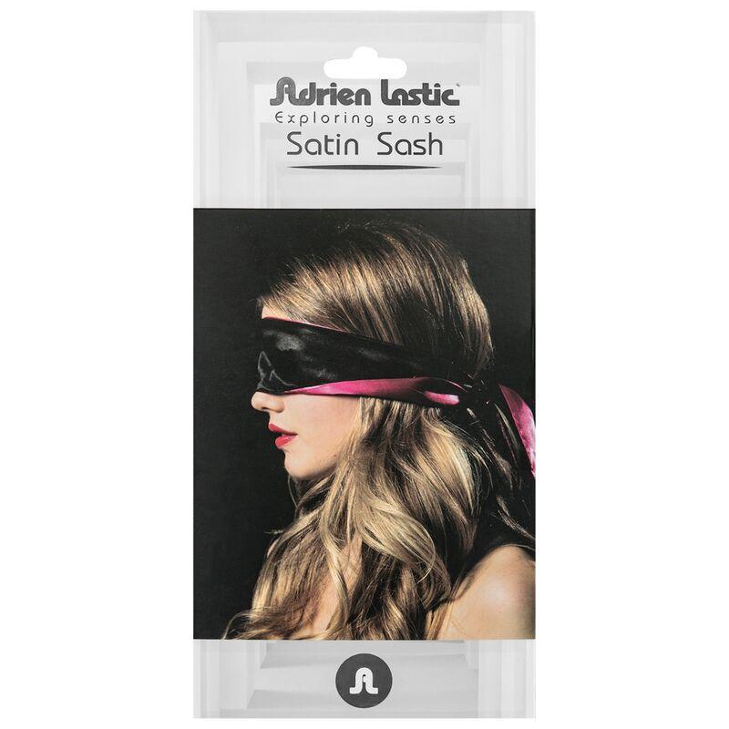 ADRIEN LASTIC - VENDA SATIN REVERSIBLE ROSA/NEGRO - Optelum
