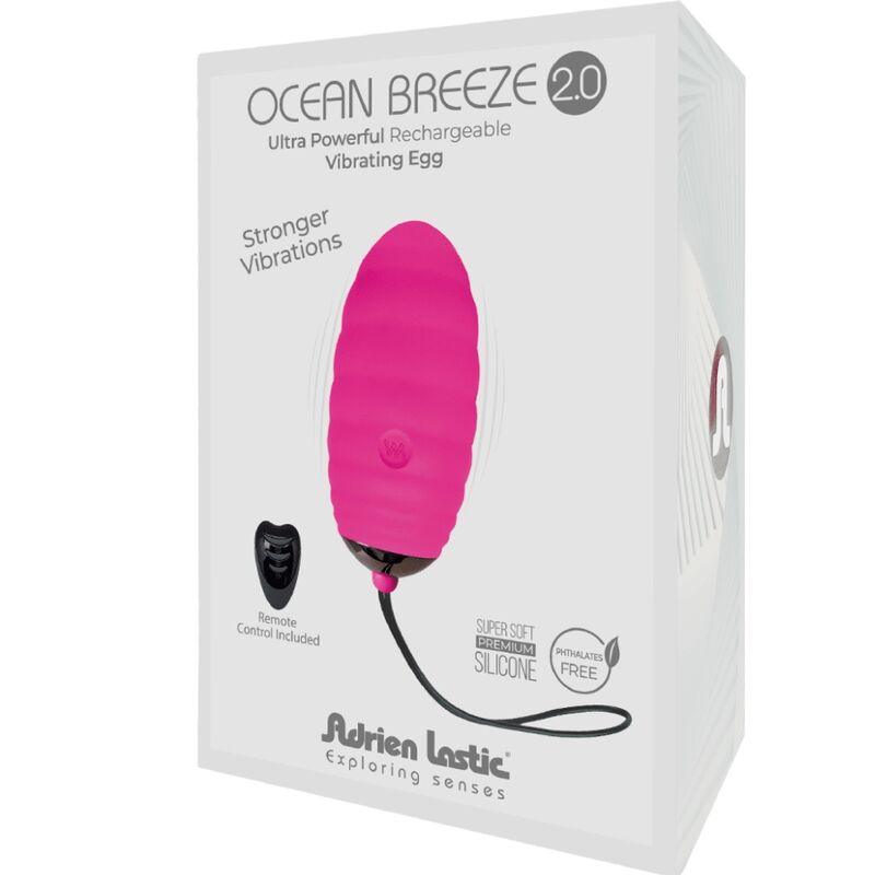 ADRIEN LASTIC - OCEAN BREEZE 2.0 HUEVO VIBRADOR RECARGABLE CONTROL REMOTO ROSA - Optelum