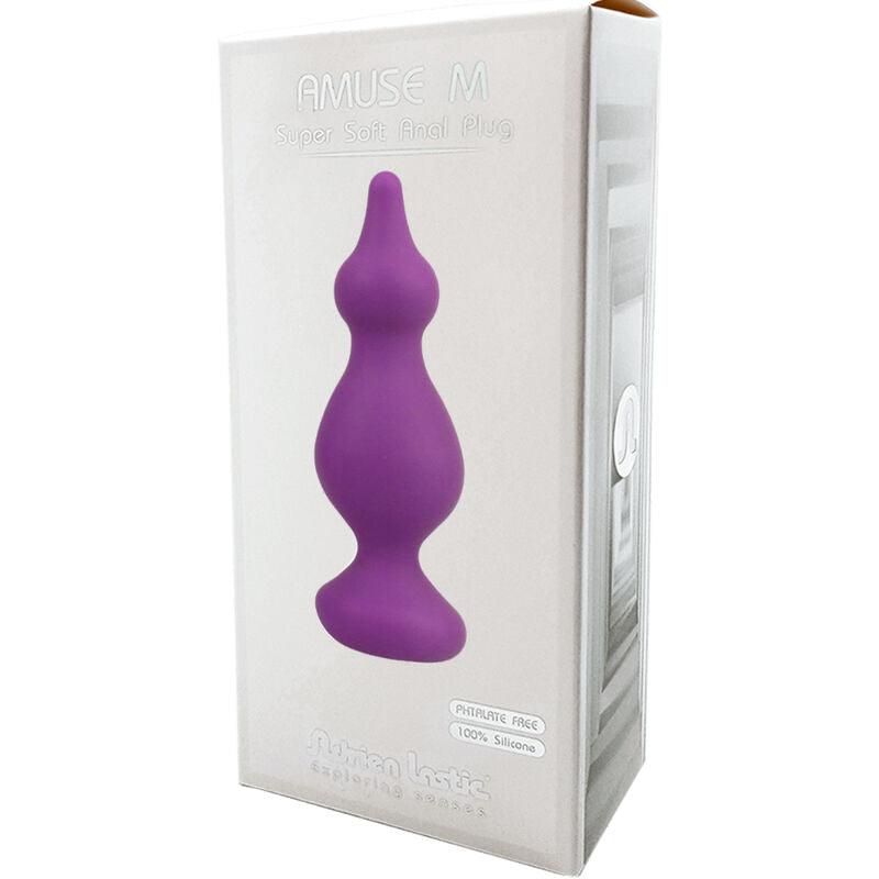 ADRIEN LASTIC - AMUSE PLUG ANAL SILICONA VIOLETA TALLA M - Optelum
