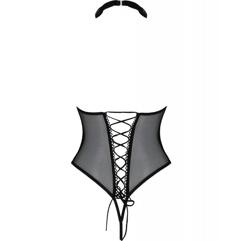 PASSION - TRISHA BODY ABIERTO NEGRO S/M - Optelum