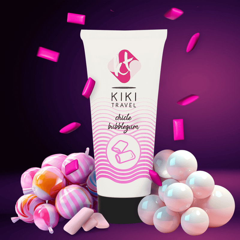 KIKÍ TRAVEL - LUBRICANTE SABOR A CHICLE 50 ML - Optelum