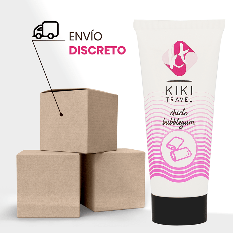 KIKÍ TRAVEL - LUBRICANTE SABOR A CHICLE 50 ML - Optelum
