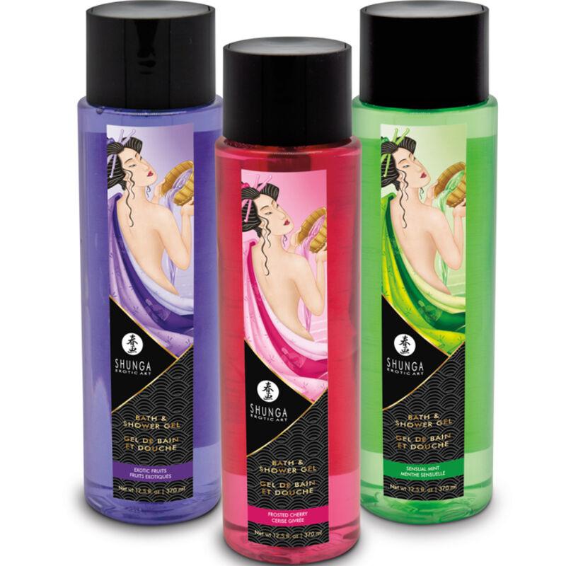 SHUNGA - GEL DE BAÑO & DUCHA MENTA 370 ML - Optelum