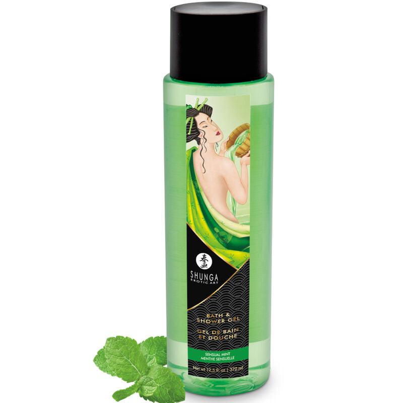 SHUNGA - GEL DE BAÑO & DUCHA MENTA 370 ML - Optelum