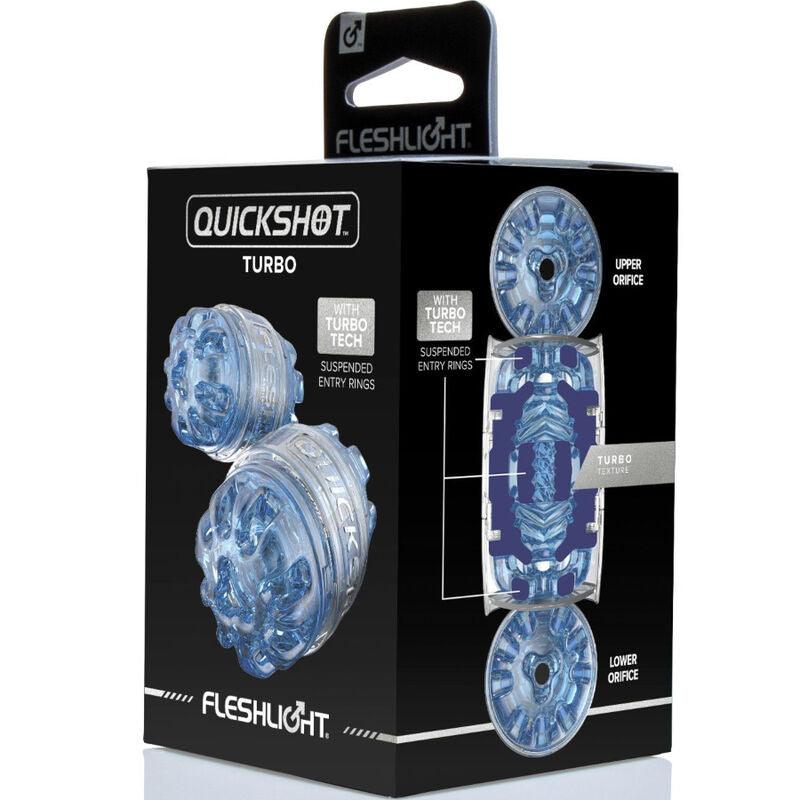 FLESHLIGHT - MASTURBADOR QUICKSHOT TURBO BLUE ICE - Optelum