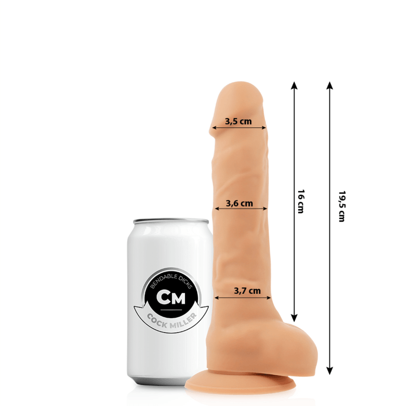 COCK MILLER - SILICONA DENSITY ARTICULABLE COCKSIL 19.5 CM - Optelum