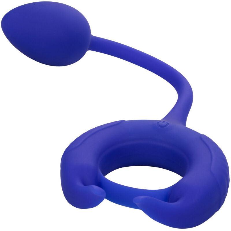 CALEXOTICS - ADMIRAL ANILLO CON PESO PARA PENE AZUL - Optelum