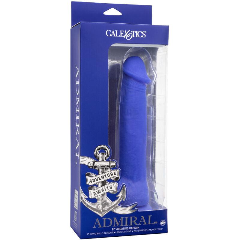 CALEXOTICS - ADMIRAL CAPTAIN DILDO REALISTICO VIBRADOR AZUL - Optelum