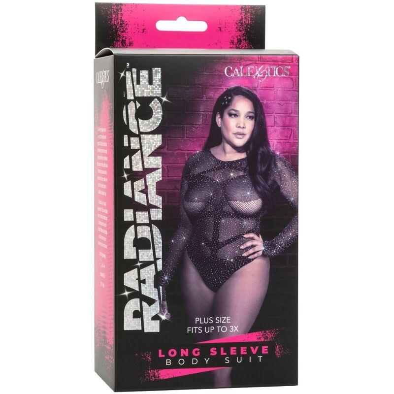 CALEXOTICS - RADIANCE BODY DE MANGA LARGA PEDRERÍA TALLA GRANDE - Optelum