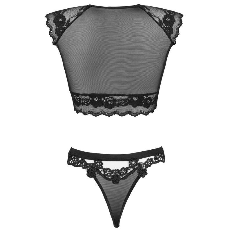 LIVCO CORSETTI FASHION - TIMOSAN LC 90631 SUJETADOR + PANTY NEGRO L/XL - Optelum