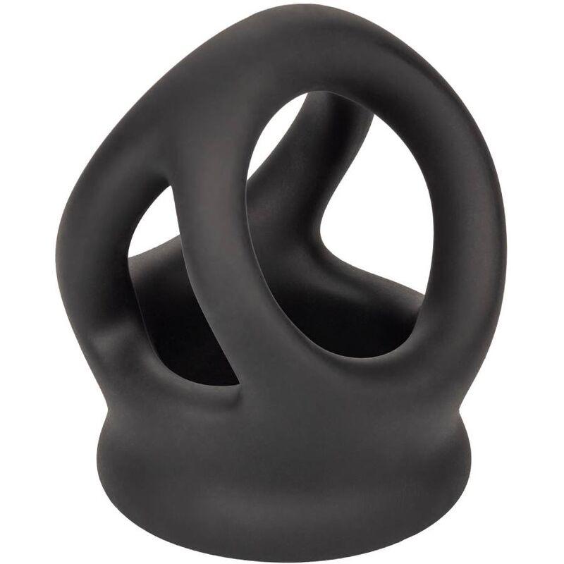 CALEXOTICS - ALPHA ANILLO DE JAULA DOBLE NEGRO - Optelum