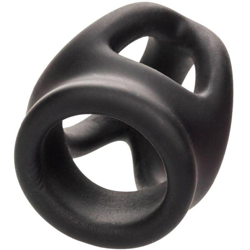 CALEXOTICS - ALPHA ANILLO DE JAULA DOBLE NEGRO - Optelum