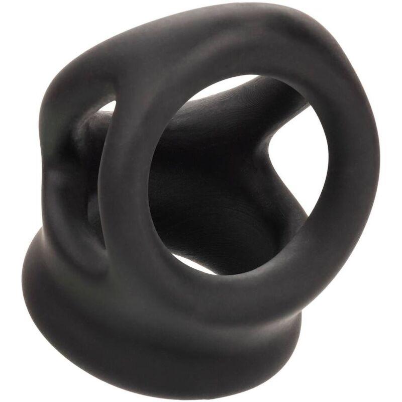 CALEXOTICS - ALPHA ANILLO DE JAULA DOBLE NEGRO - Optelum
