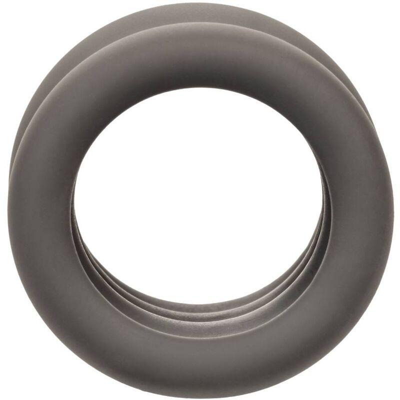 CALEXOTICS - ALPHA ANILLO EXTENSIÓN ESCROTO DOBLE NEGRO - Optelum