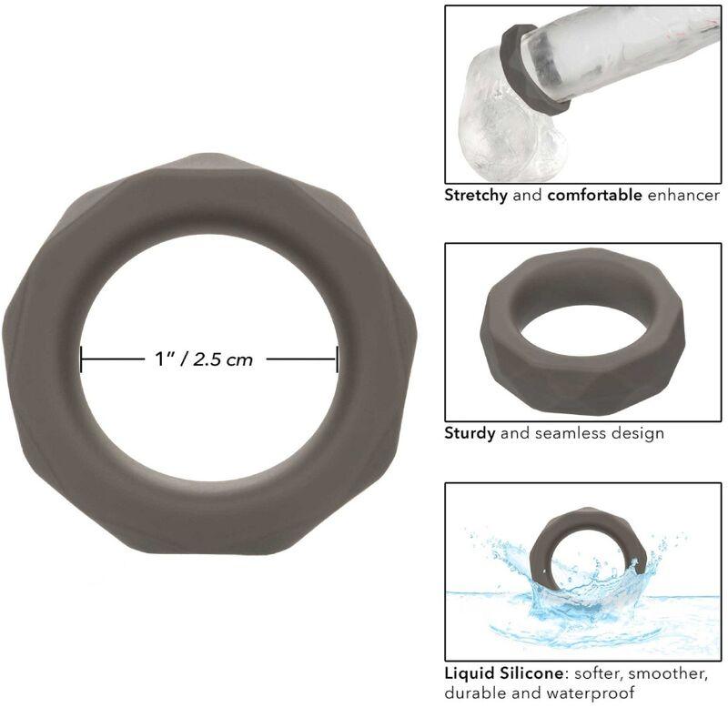 CALEXOTICS - ALPHA ANILLO PROLONG PRISMTICO GRIS - Optelum