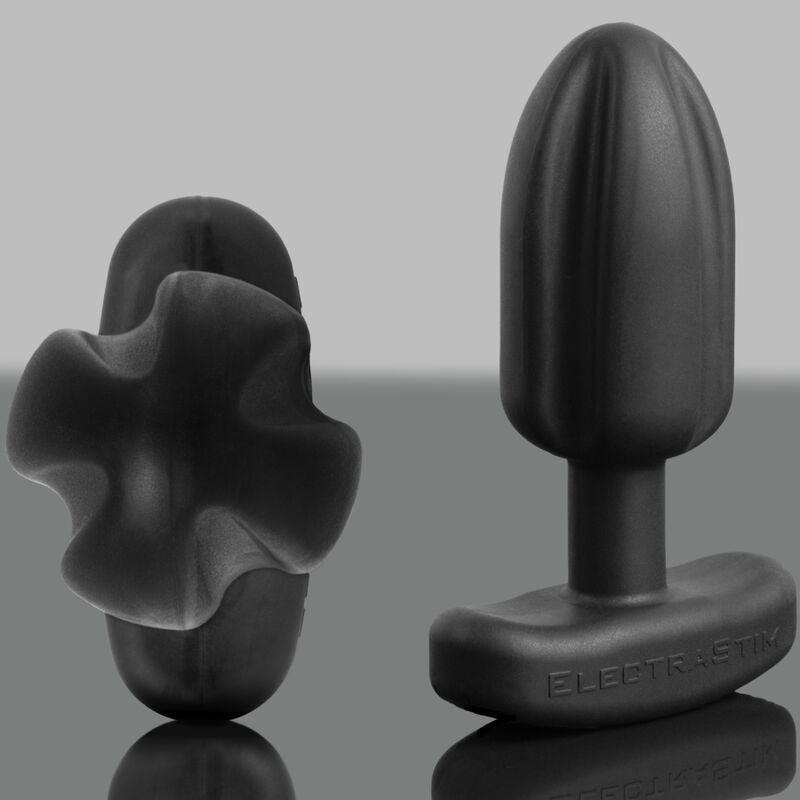 ELECTRASTIM - TARTARUS PLUG ANAL SILICONA QUADRIPOLAR NEGRO - Optelum
