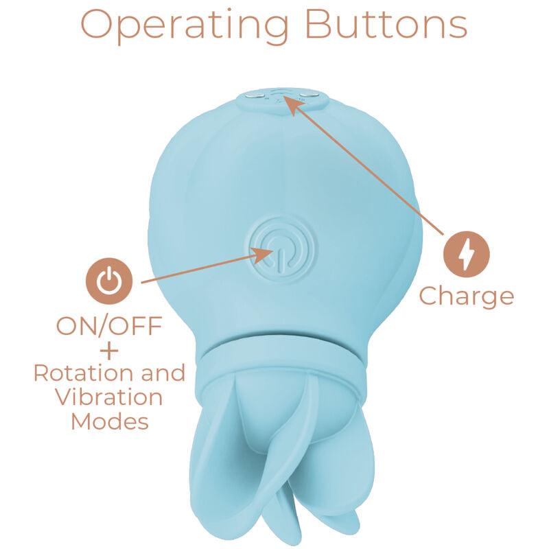 ADRIEN LASTIC - CARESS ESTIMULADOR CLITORIS AZUL - Optelum