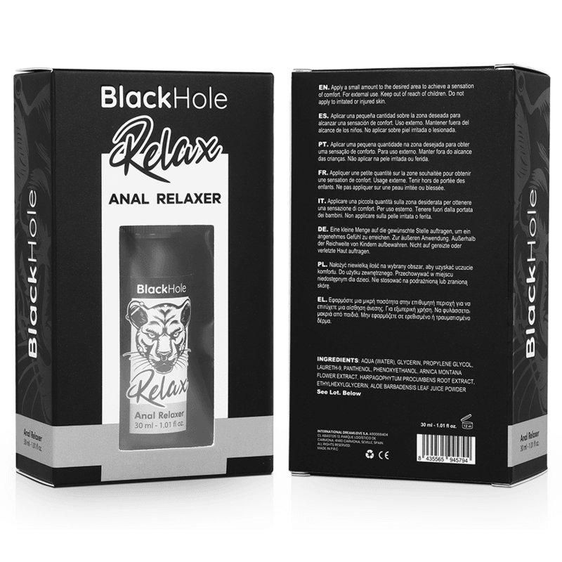 BLACK HOLE - SPRAY EXPLORER RELAJANTE ANAL 30 ML - Optelum