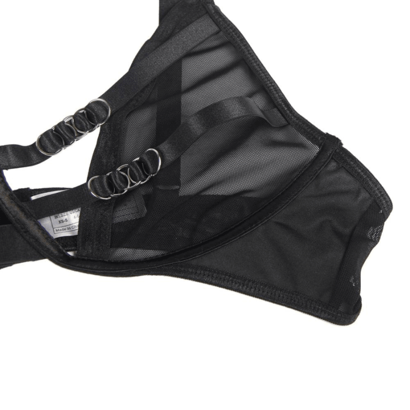 SUBBLIME - SET DOS PIEZAS SUJETADOR TRANSPARENCIAS Y TIRAS S/M - Optelum