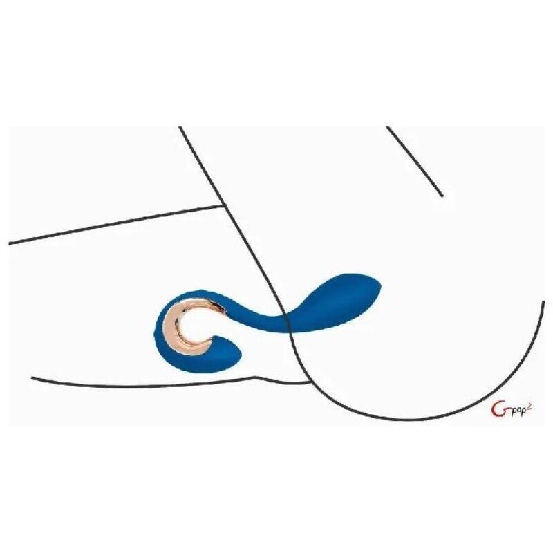 G-VIBE - GPOP 2 VIBRADOR PUNTO G Y P AZUL INDIGO - Optelum