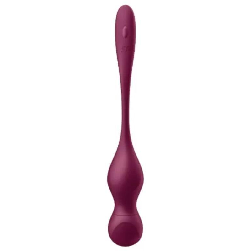 SATISFYER - LOVE BIRDS VARY BOLAS VIBRADORES APP GRATUITA ROJO VINO - Optelum