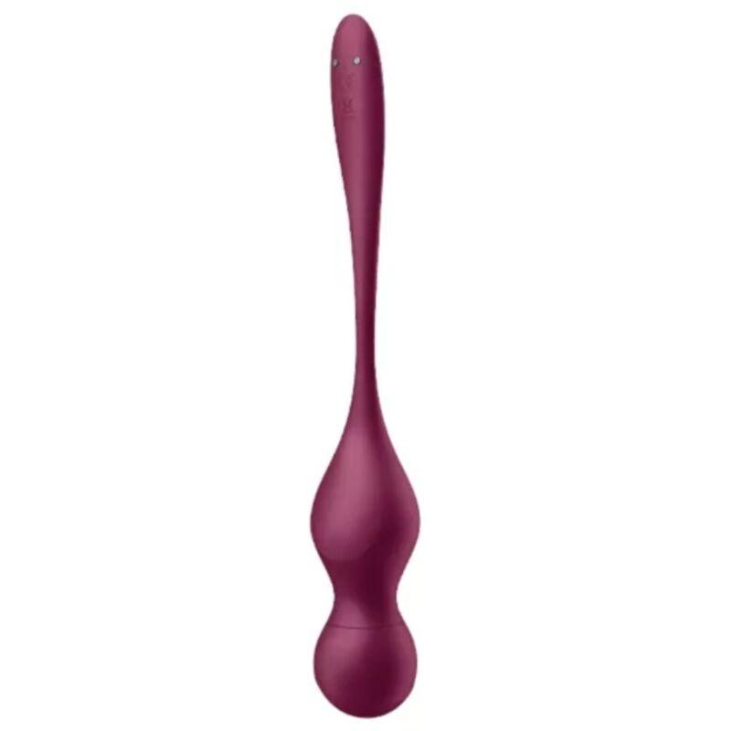 SATISFYER - LOVE BIRDS VARY BOLAS VIBRADORES APP GRATUITA ROJO VINO - Optelum