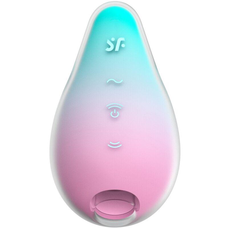 SATISFYER - MERMAID VIBES ESTIMULADOR & VIBRADOR MENTA Y ROSA - Optelum