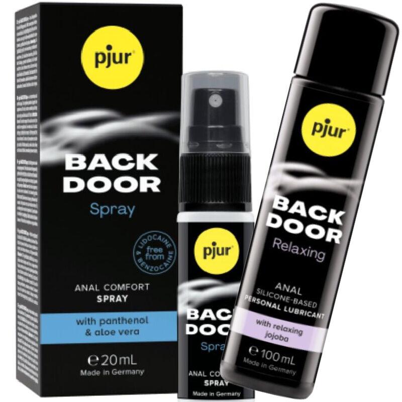 PJUR - BACK DOOR SET DE LUBRICANTE ANAL Y SPRAY - Optelum