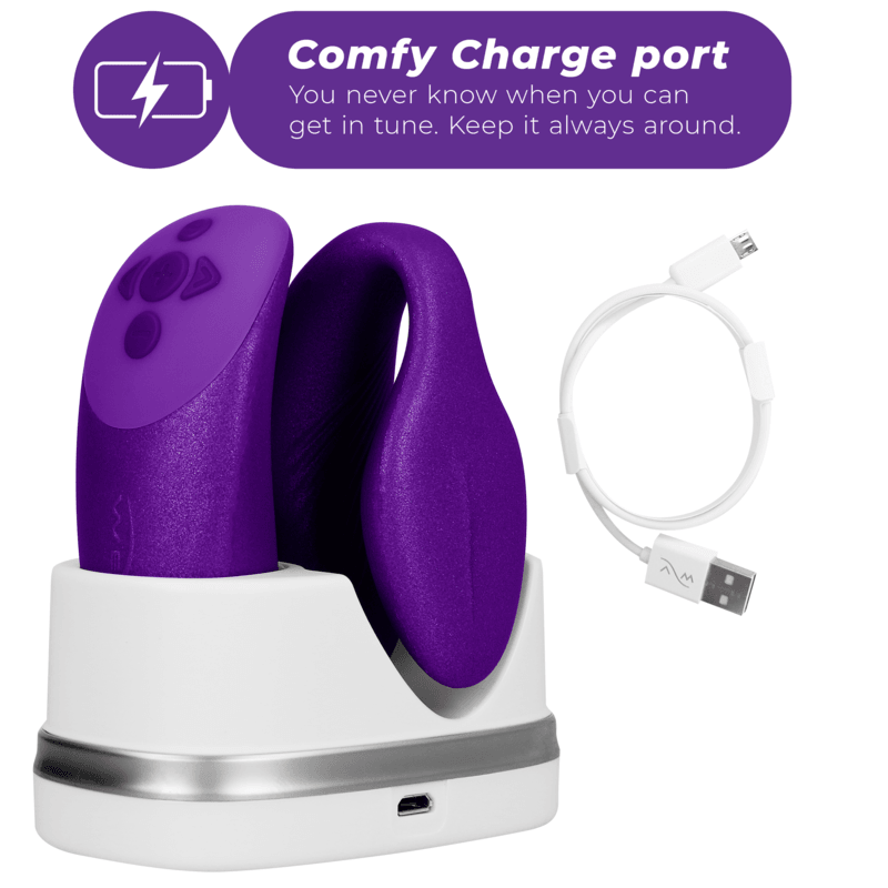 WE-VIBE - CHORUS VIBRADOR PAREJAS CON CONTROL SQUEEZE LILA - Optelum
