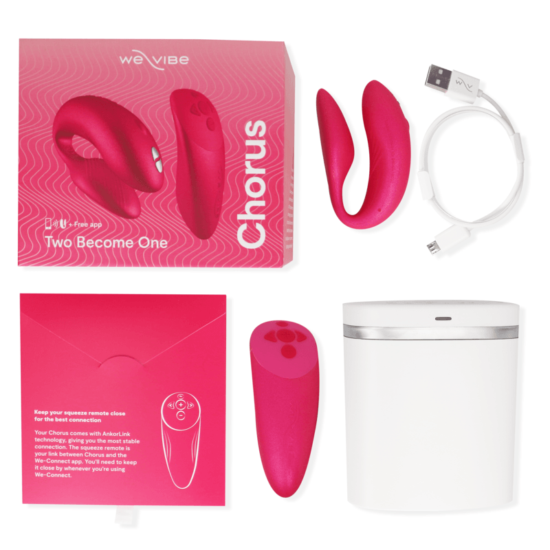 WE-VIBE - CHORUS VIBRADOR PAREJAS CON CONTROL SQUEEZE ROSA - Optelum