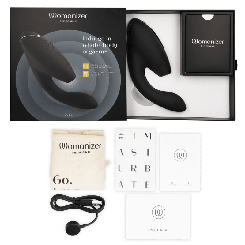 WOMANIZER - DUO 2 ESTIMULADOR NEGRO - Optelum