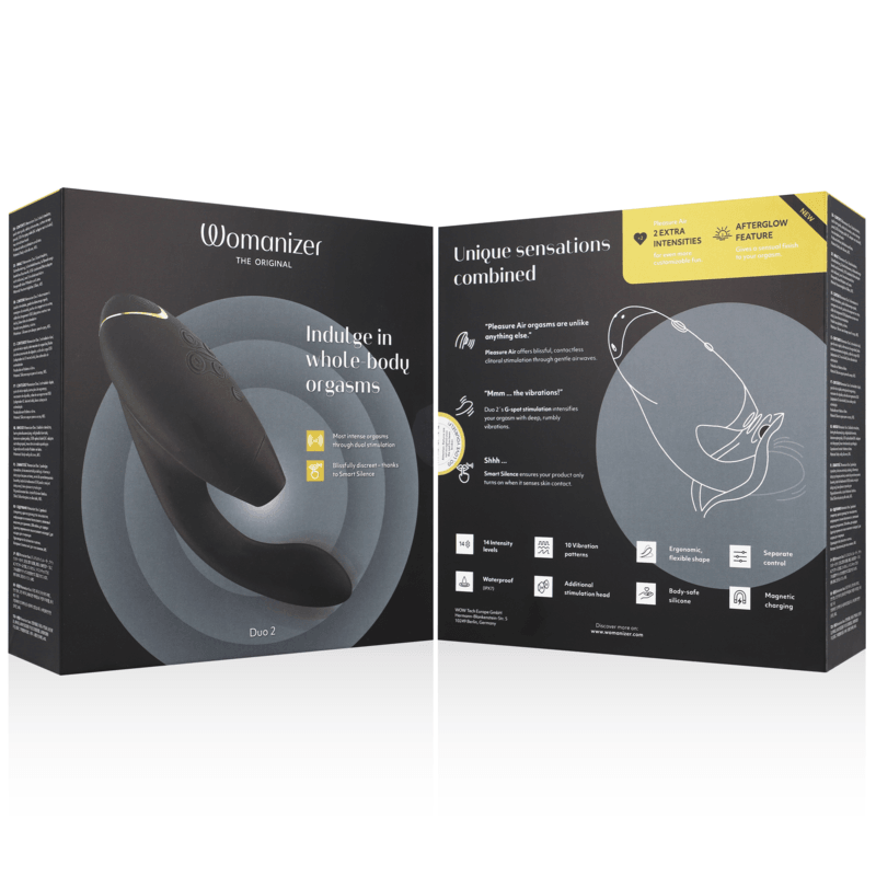 WOMANIZER - DUO 2 ESTIMULADOR NEGRO - Optelum