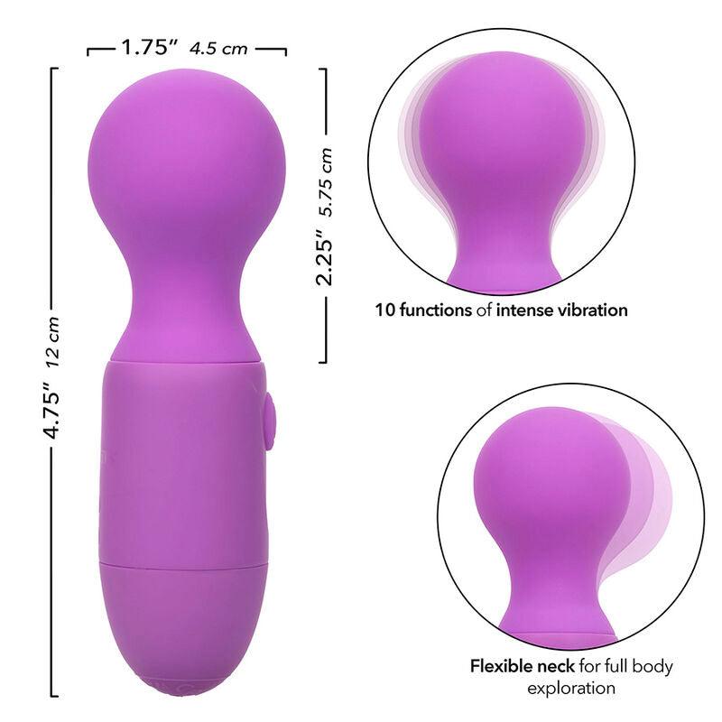 CALEXOTICS - FIRST TIME MASAJEADOR RECARGABLE 10 VIBRACIONES VIOLETA - Optelum