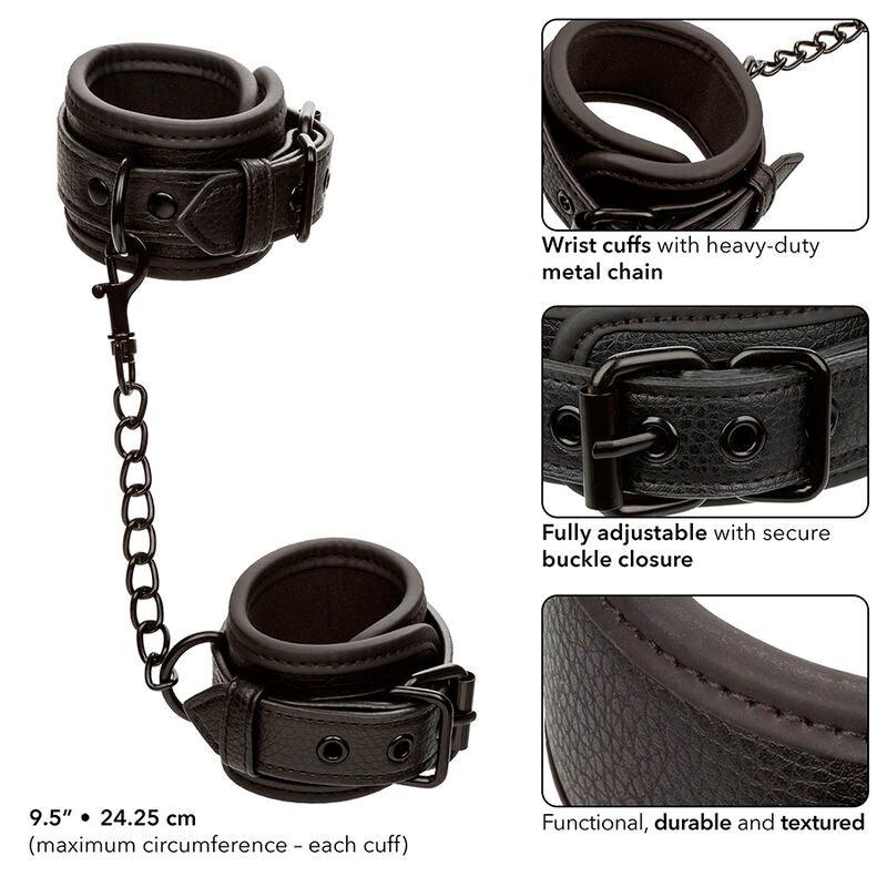 CALEXOTICS - NOCTURNAL ESPOSAS CUERO AJUSTABLE NEGRO - Optelum