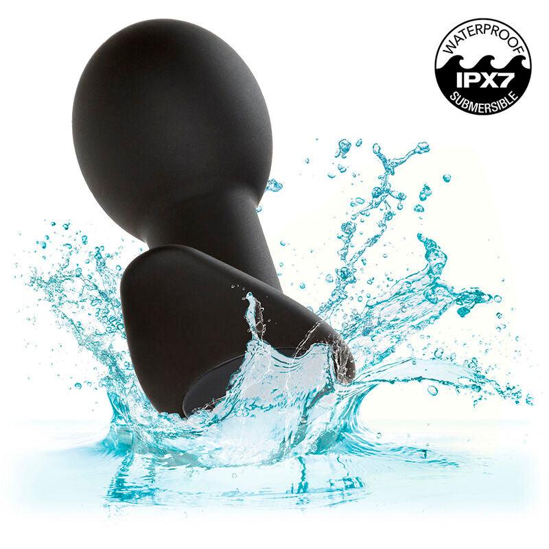 CALEXOTICS - ROCK BOTTOM PLUG ANAL 10 VIBRACIONES SILICONA NEGRO - Optelum