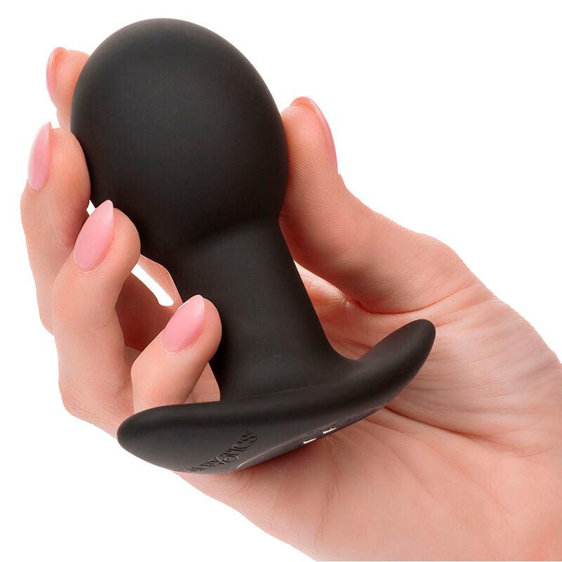 CALEXOTICS - ROCK BOTTOM PLUG ANAL 10 VIBRACIONES SILICONA NEGRO - Optelum