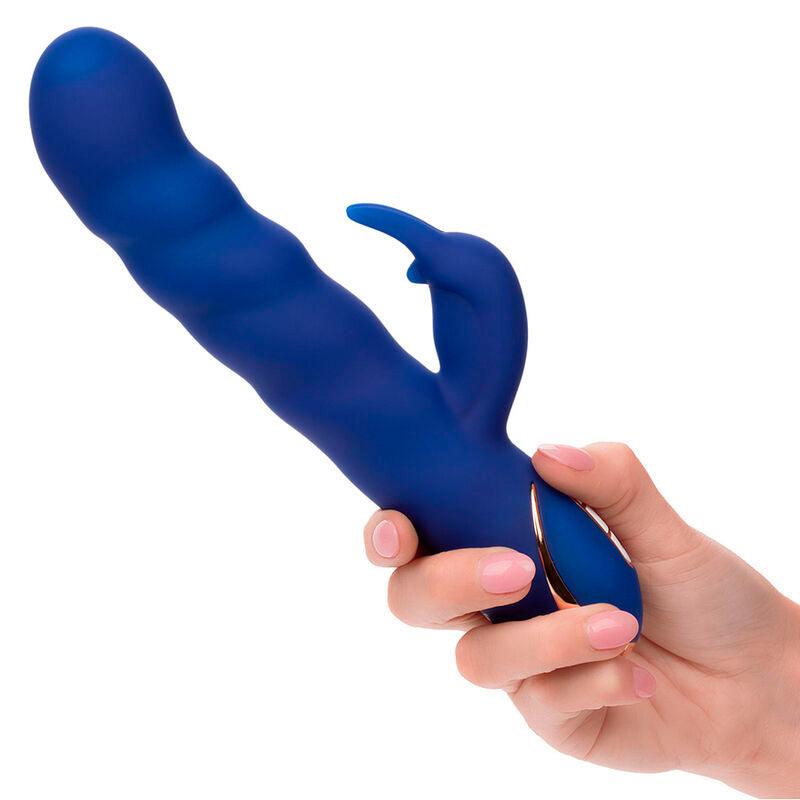 CALEXOTICS - JACK VIBRADOR RABBIT MOVIMIENTO DE ONDAS AZUL - Optelum