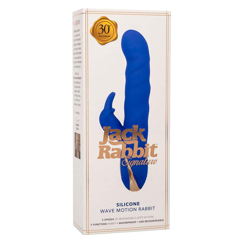 CALEXOTICS - JACK VIBRADOR RABBIT MOVIMIENTO DE ONDAS AZUL - Optelum