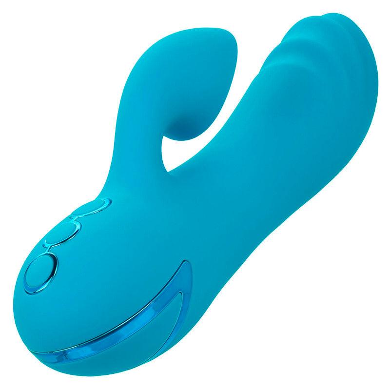CALEXOTICS - SUNSET BEACH SEDUCER VIBRADOR Y ESTIMULADOR 10 FUNCIONES AZUL - Optelum