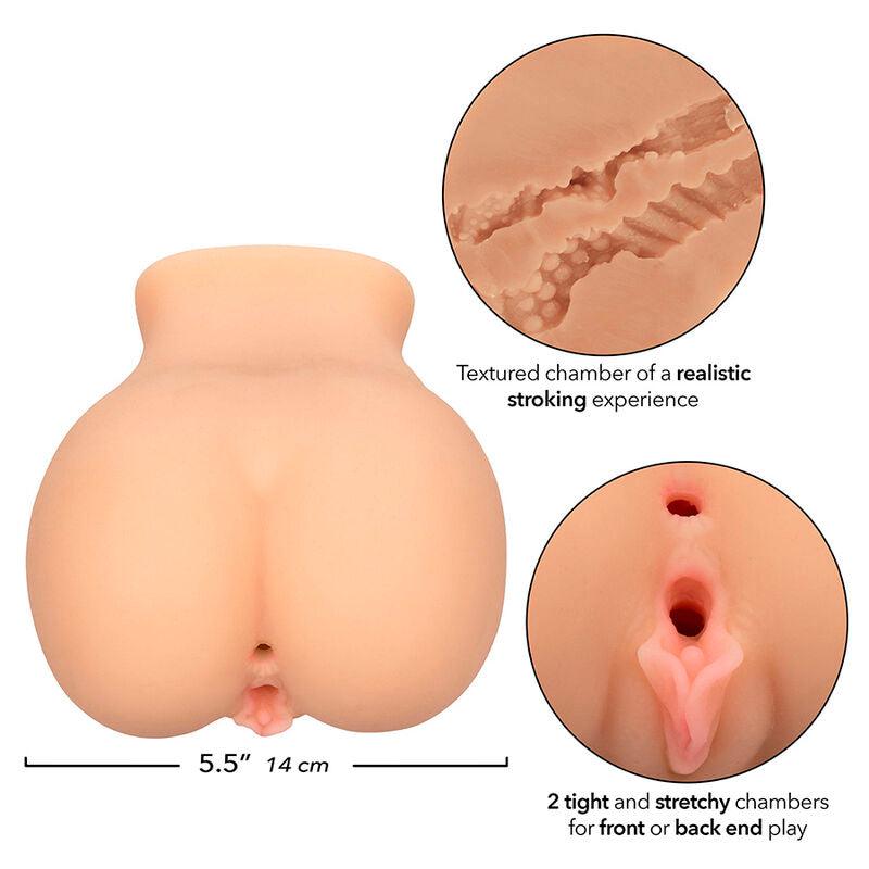 CALEXOTICS - THE FARMERS DAUGHTER DOBLE MASTURBADOR REALÍSTICO NATURAL - Optelum
