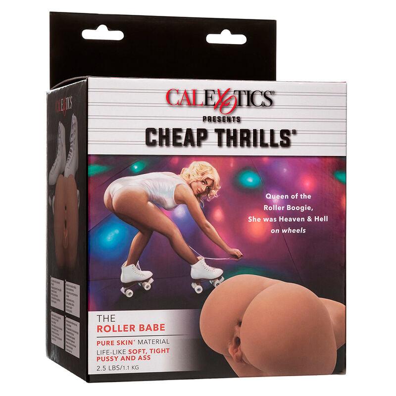 CALEXOTICS - THE ROLLER BABE DOBLE MASTURBADOR REALÍSTICO NATURAL - Optelum