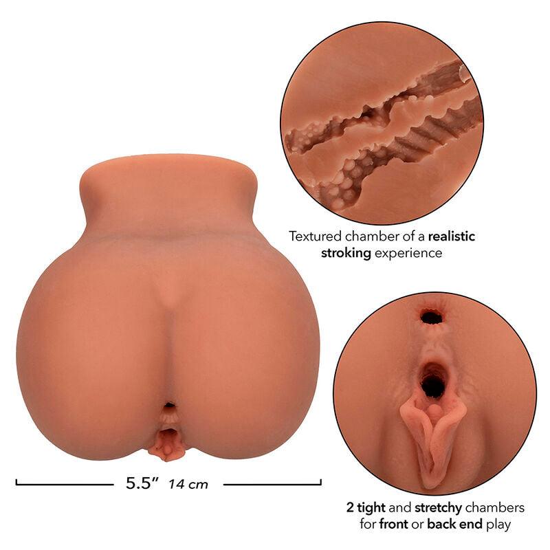 CALEXOTICS - THE ROLLER BABE DOBLE MASTURBADOR REALÍSTICO NATURAL - Optelum