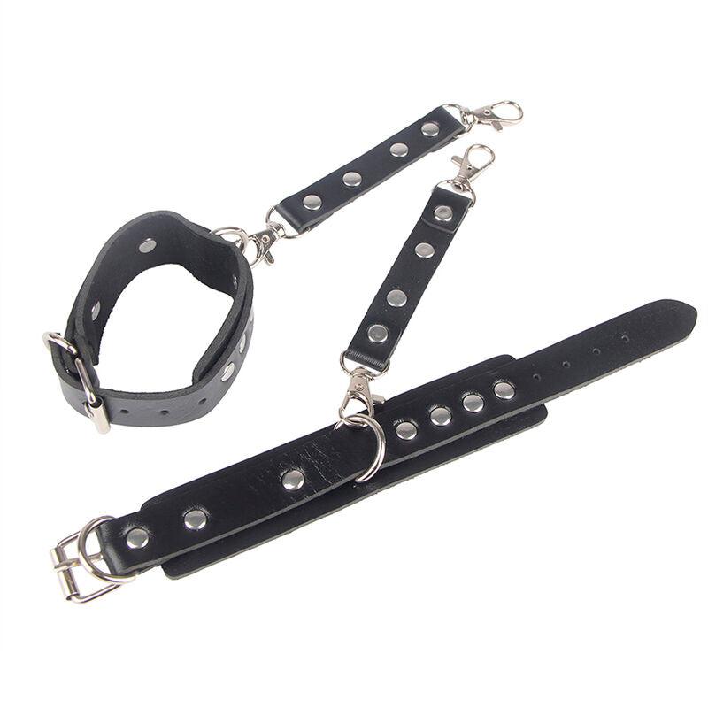 SUBBLIME - 953690 ESPOSAS CON CINTURÓN BONDAGE NEGRO TALLA ÚNICA - Optelum