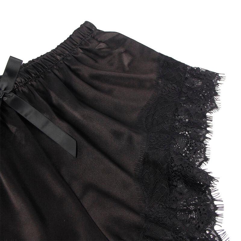 SUBBLIME - 953942 PIJAMA SEXY SATEN Y ENCAJE NEGRO L/XL - Optelum