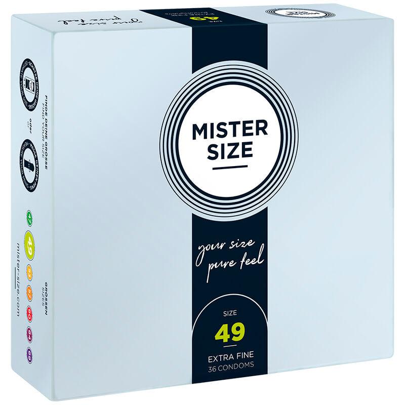 MISTER SIZE - PRESERVATIVOS TALLA S 49 MM (36 UNIDADES) - Optelum