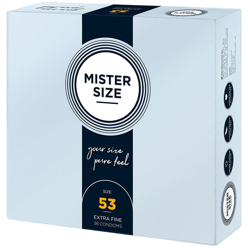 MISTER SIZE - PRESERVATIVOS TALLA M 53 MM (36 UNIDADES) - Optelum